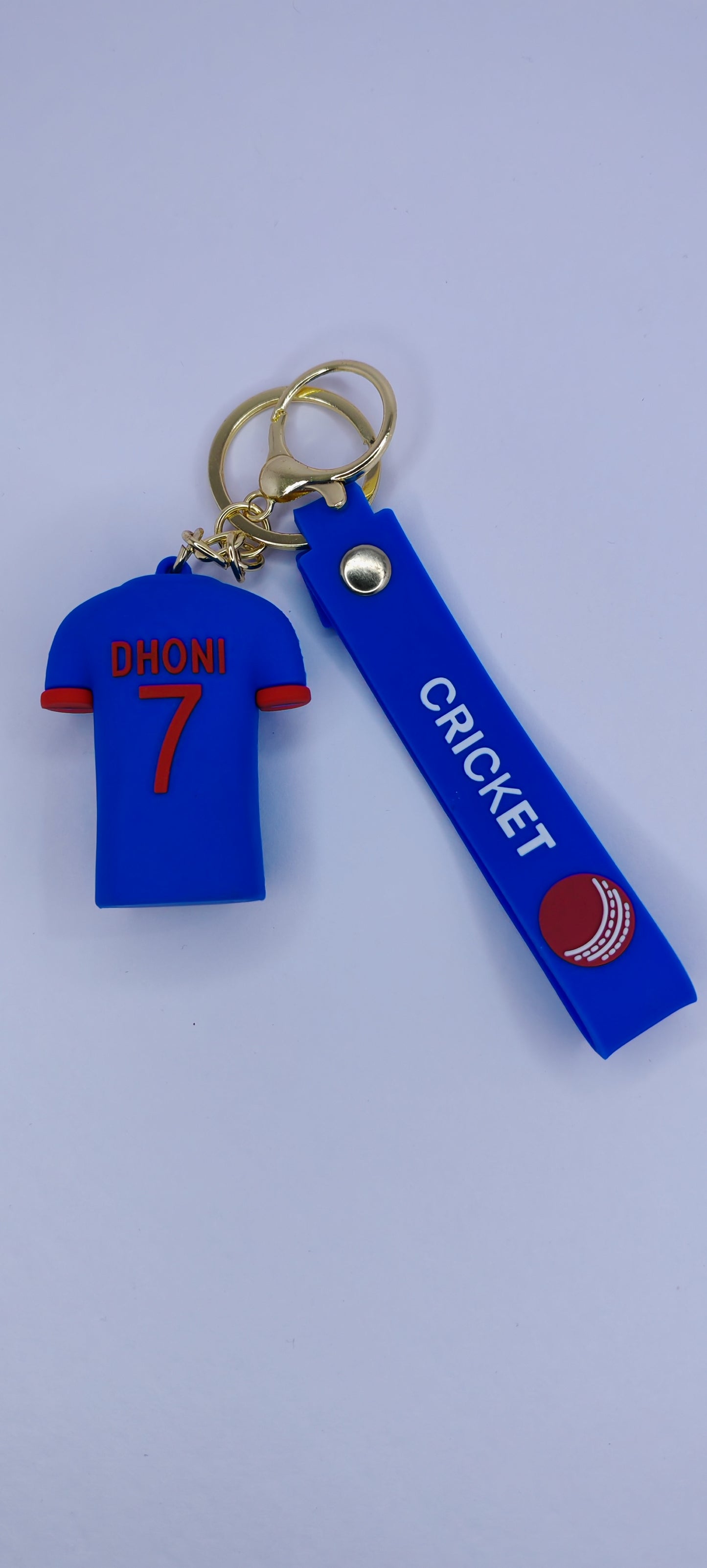 Dhoni Jersey rubber keychain