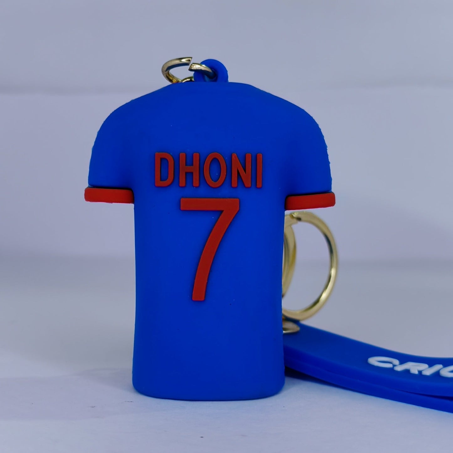 Dhoni Jersey rubber keychain