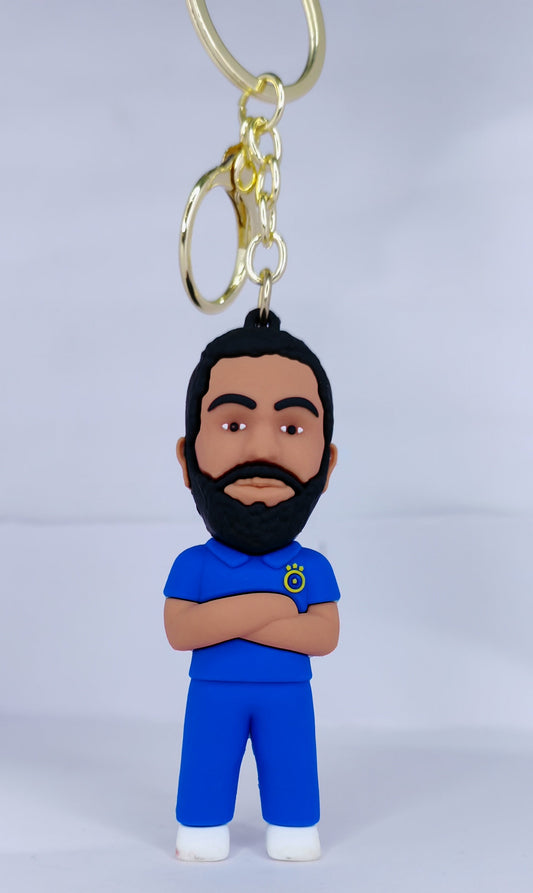 Rohit Sharma 3d silicone keychain