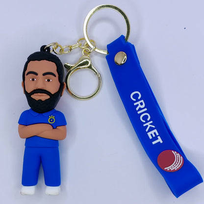 Rohit Sharma 3d silicone keychain