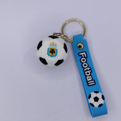 Football 3d silicon keychain